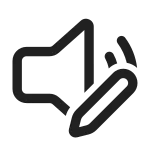 Speaker Edit SVG Icon
